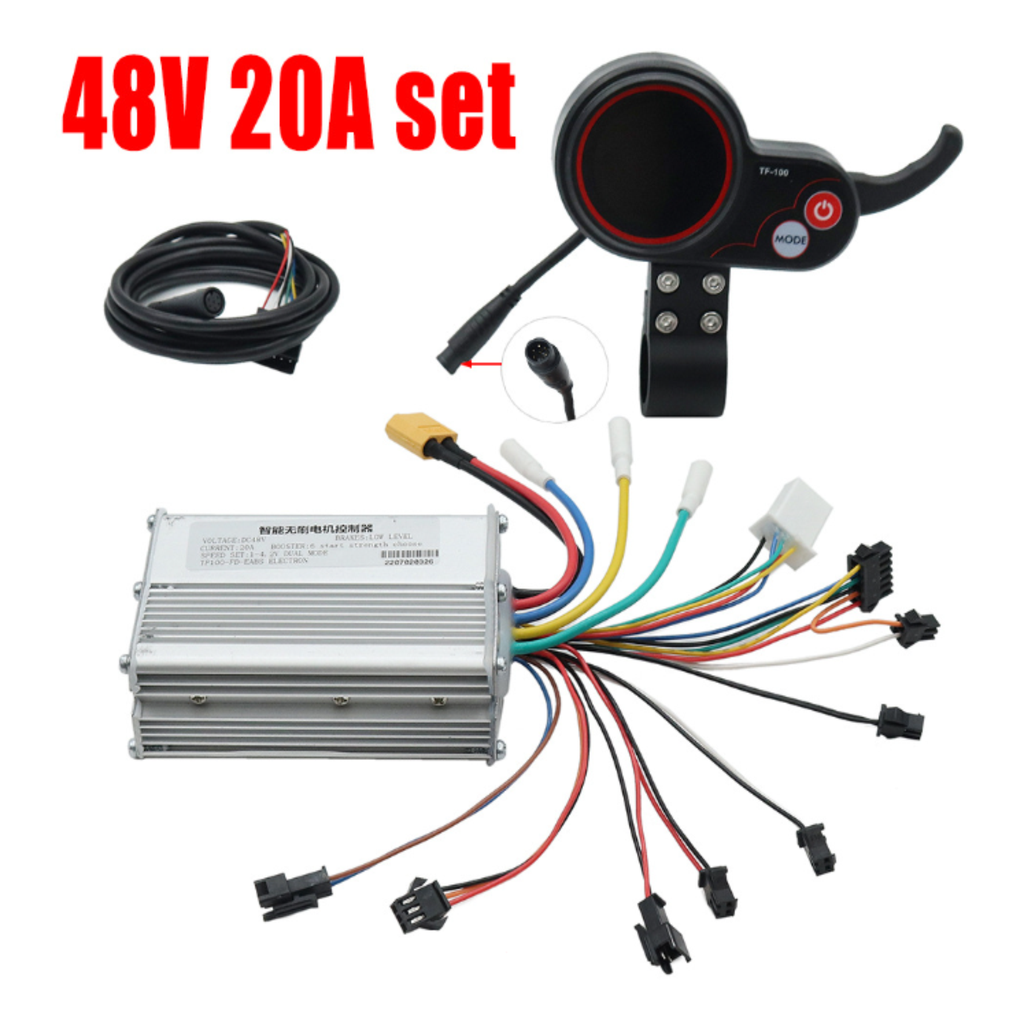 Kit contrôleur display 6 broches TF-100 et câble 48V20Ah