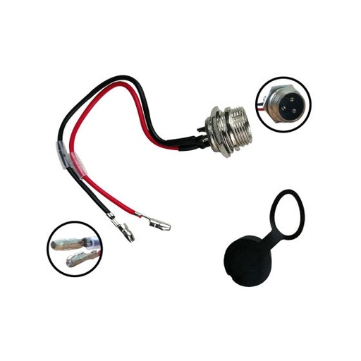 [RSP05000401] Port de charge GX16-3P câbles fiches rondes